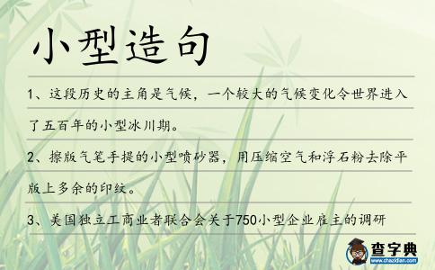 小型造句