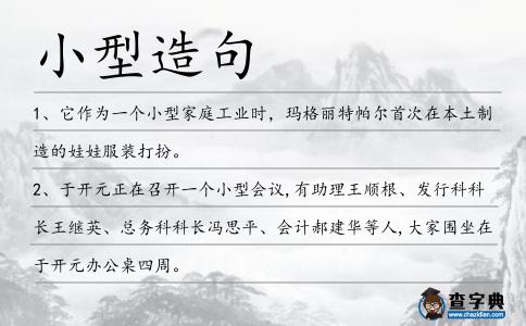 小型造句