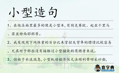 小型造句