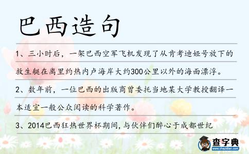 巴西造句