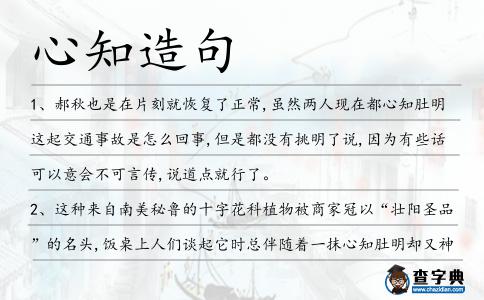 心知造句