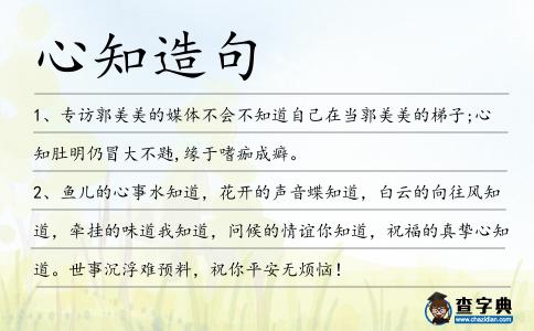 心知造句