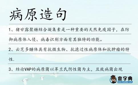 病原造句