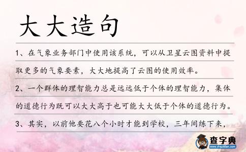 大大造句