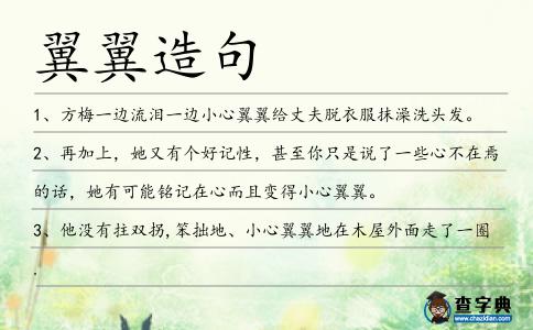 翼翼造句