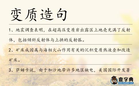 變質造句
