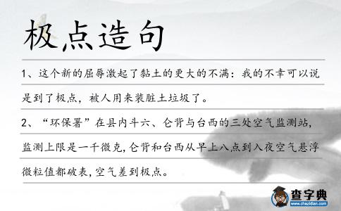 極點造句