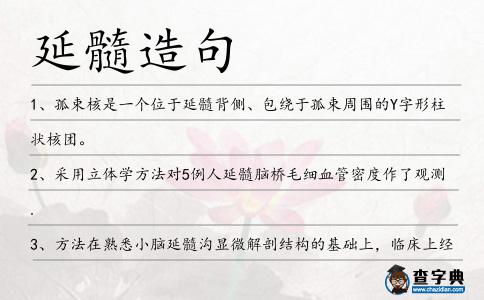 延髓造句