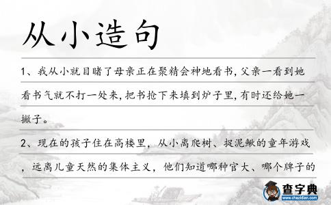 從小造句