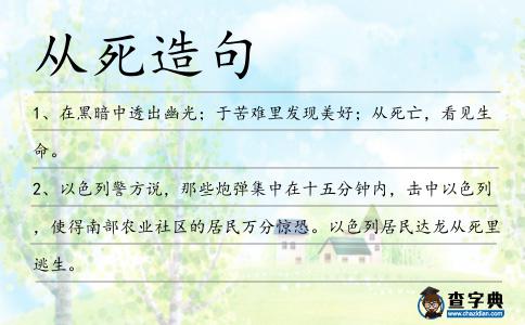 從死造句