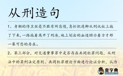 從刑造句