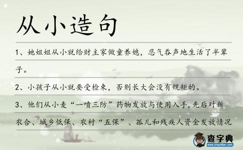 從小造句