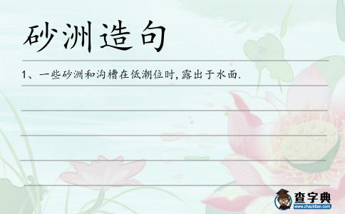 砂洲造句
