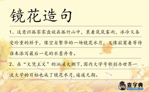 鏡花造句