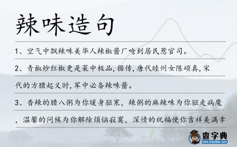辣味造句