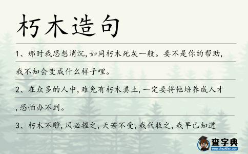 朽木造句