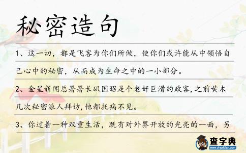 秘密造句