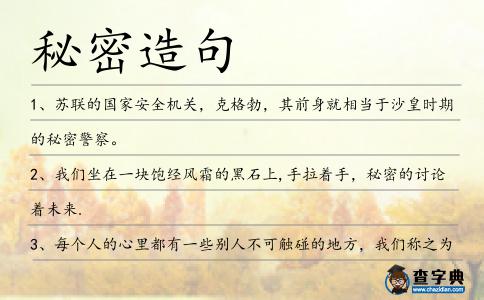 秘密造句