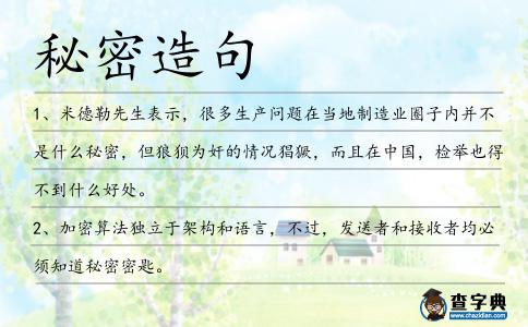秘密造句