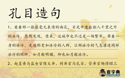 孔目造句