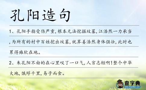 孔陽(yáng)造句