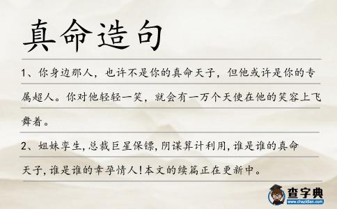 真命造句