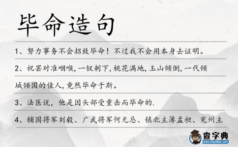 畢命造句