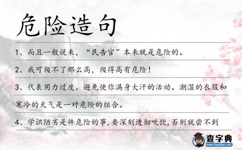 危險(xiǎn)造句