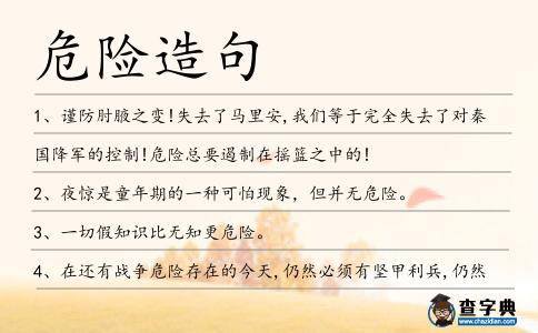 危險造句