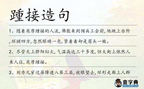 踵接造句