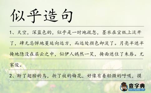 似乎造句
