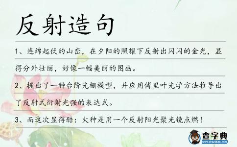 反射造句