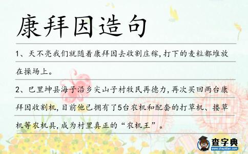 康拜因造句