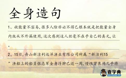 全身造句