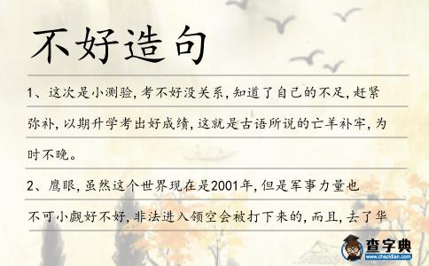 不好造句