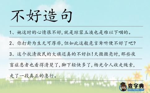 不好造句