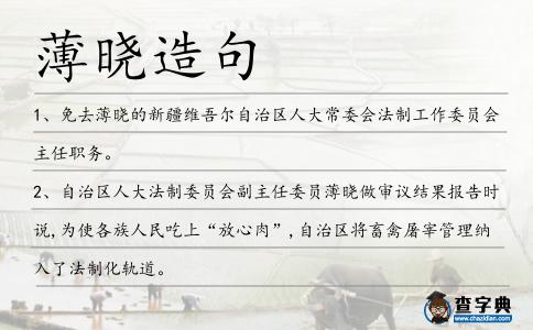 薄曉造句