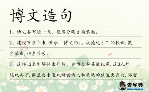 博文造句