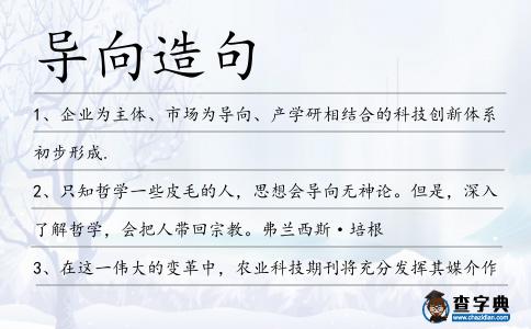 導向造句