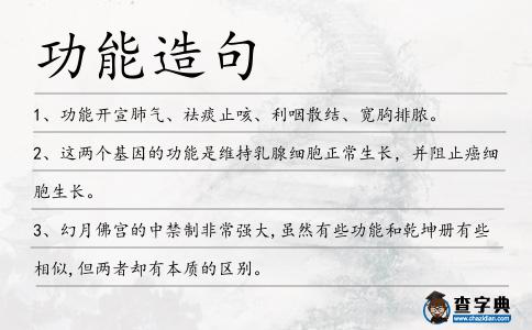 功能造句