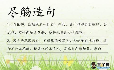 盡觴造句