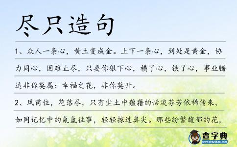 盡只造句