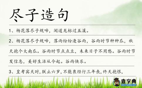 盡子造句