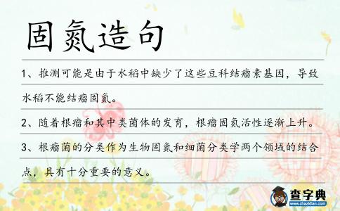 固氮造句