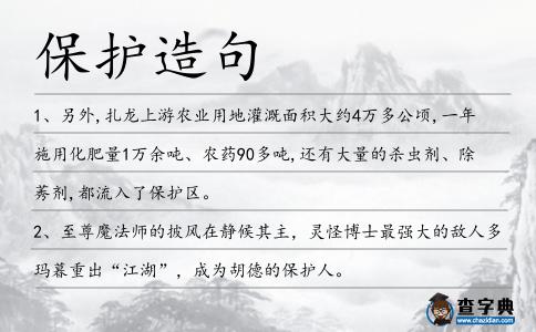 保護造句