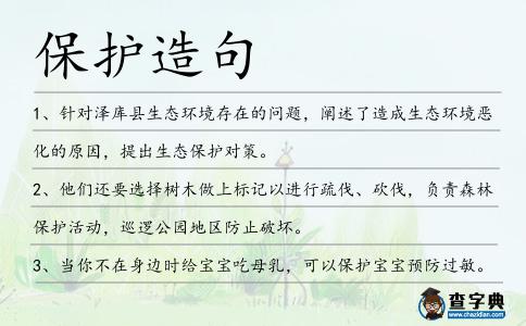 保護造句