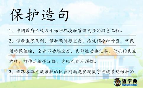 保護造句
