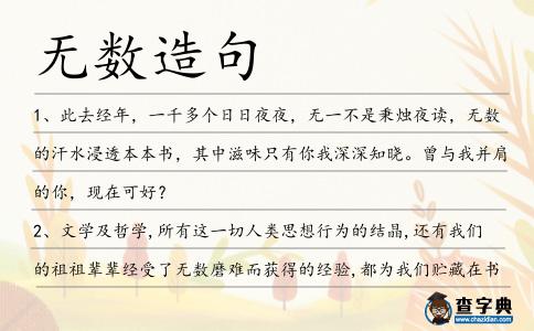 無數造句