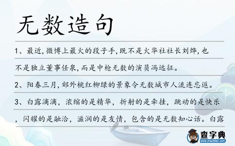 無數(shù)造句
