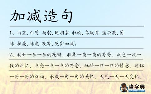 加減造句